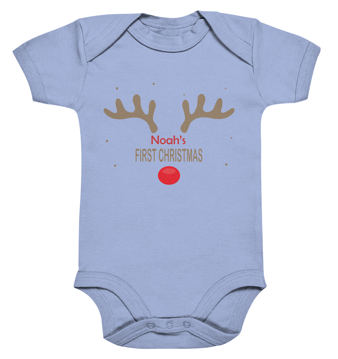 My First Christmas, Name personalisierbar - Organic Baby Bodysuite