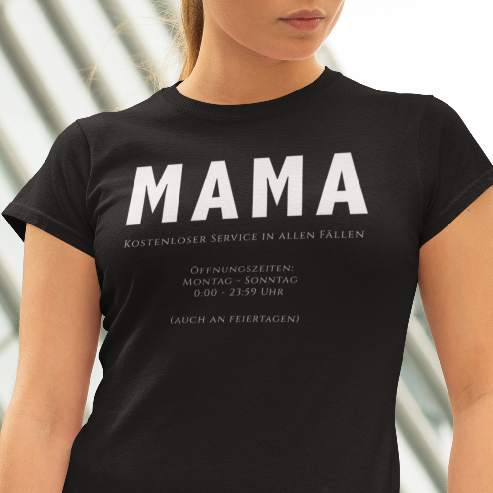 MAMA - Free service in all cases T-shirt black