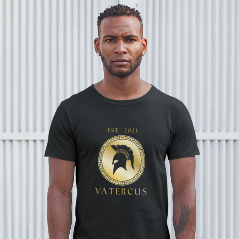 Vatercus T-Shirt Schwarz - Datum personalisierbar