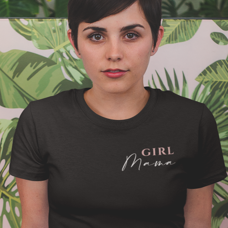 Girl Mama - T-Shirt schwarz